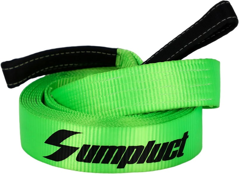 sumpluct Tow Strap Heavy Duty 2" x 20 Ft,24,068 lbs Break Strength Reinforced Tree Saver Straps,Use for Emergency Towing Rope,Vehicles,Boats,Jet Ski,4x4 Off Road Tow Truck Camper Accessories Travel Essentials - Image 1